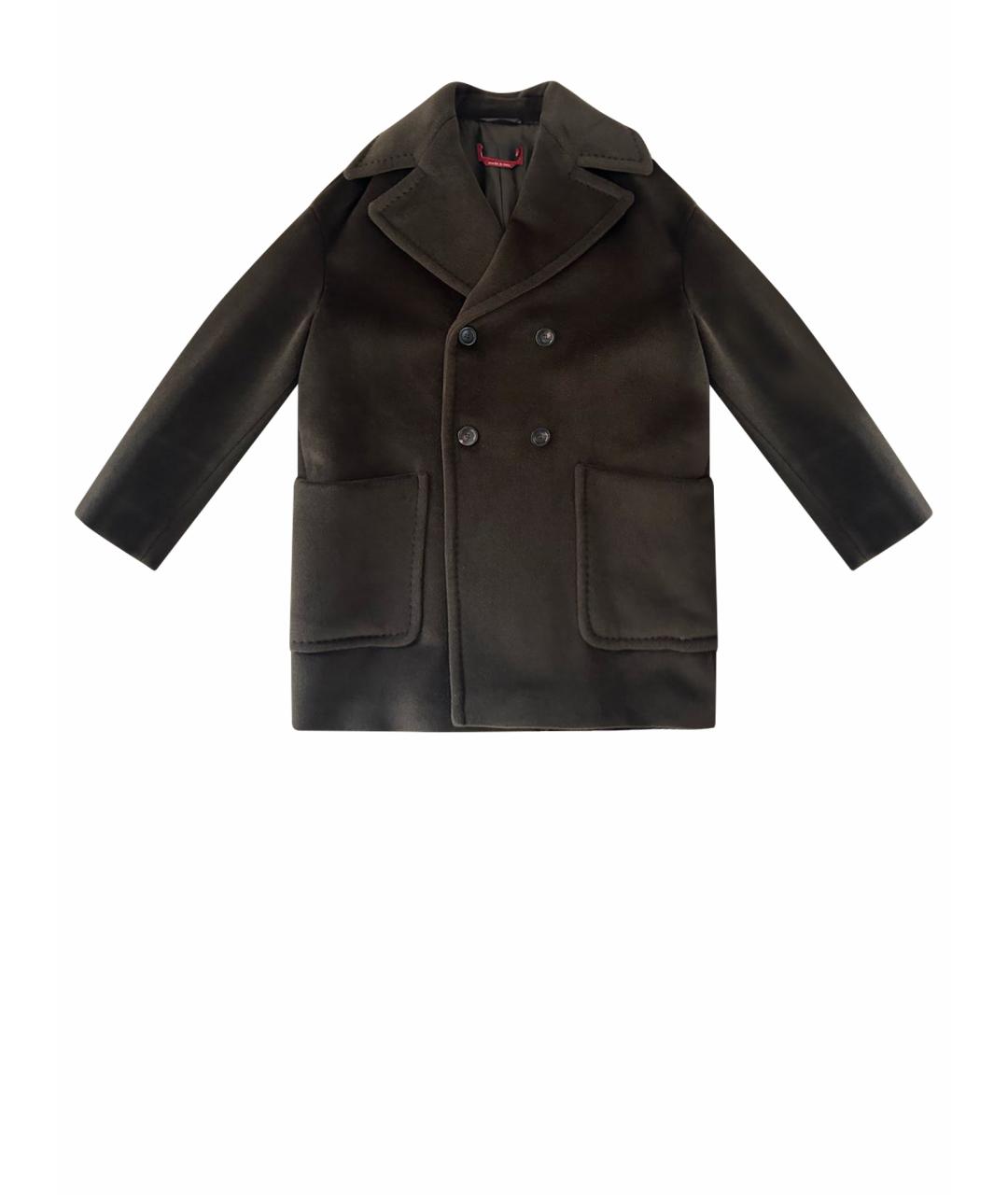 MAX MARA STUDIO Коричневое шерстяное пальто, фото 7