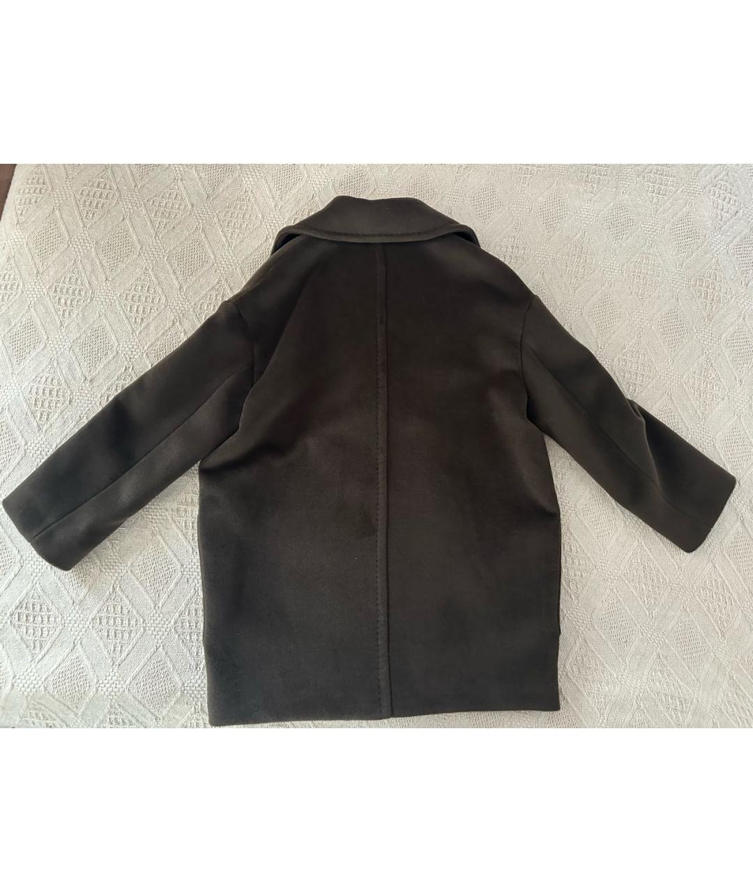 MAX MARA STUDIO Коричневое шерстяное пальто, фото 2