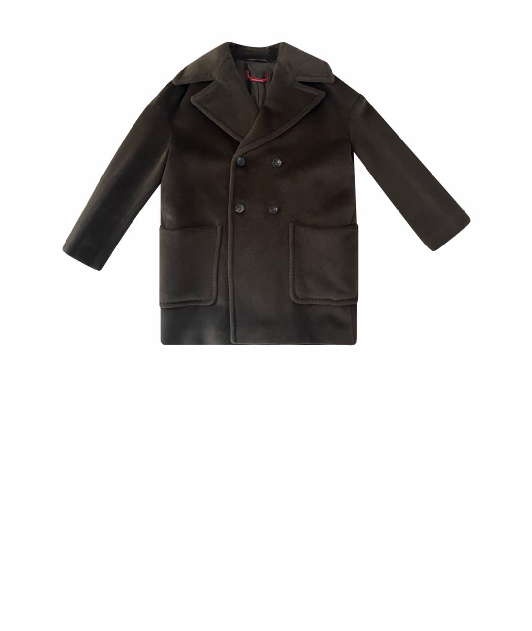 MAX MARA STUDIO Коричневое шерстяное пальто, фото 1