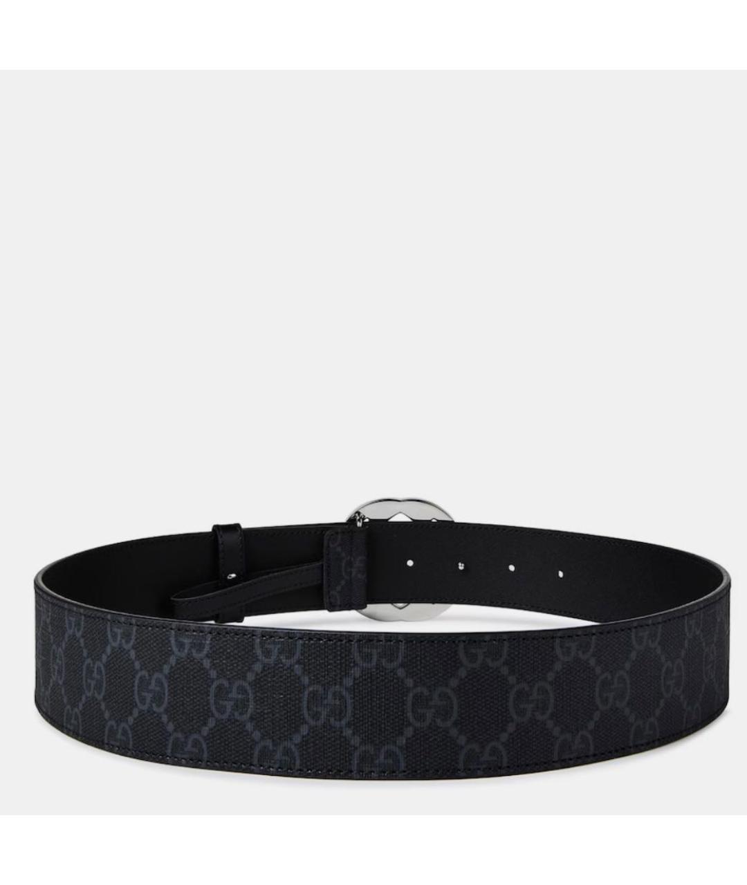 GUCCI Черный кожаный ремень, фото 3