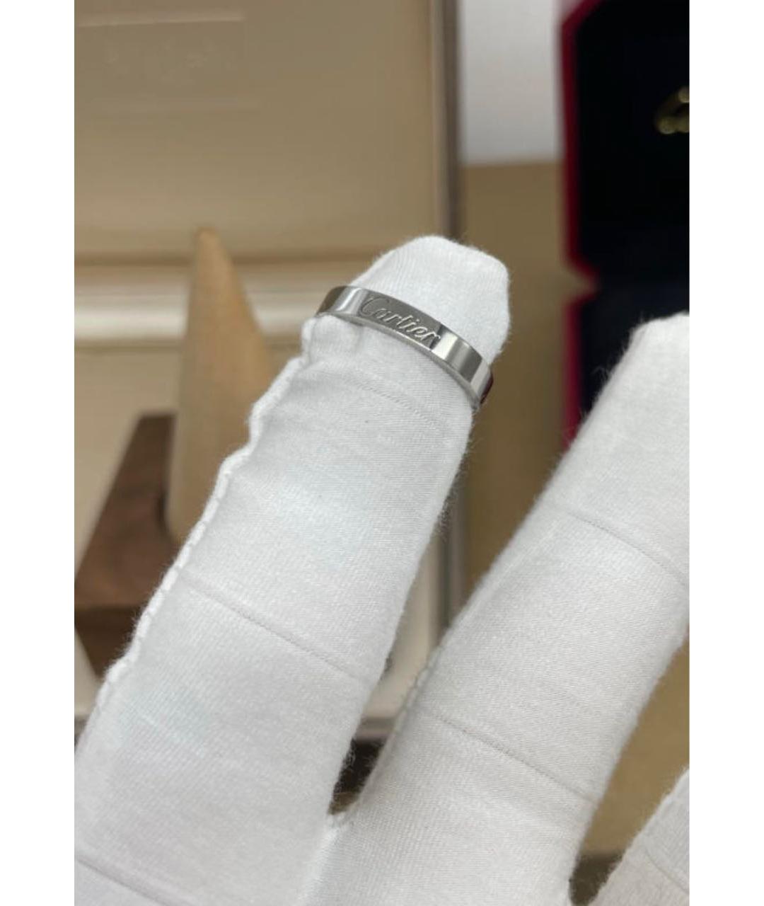 CARTIER Серебряное платиновое кольцо, фото 6