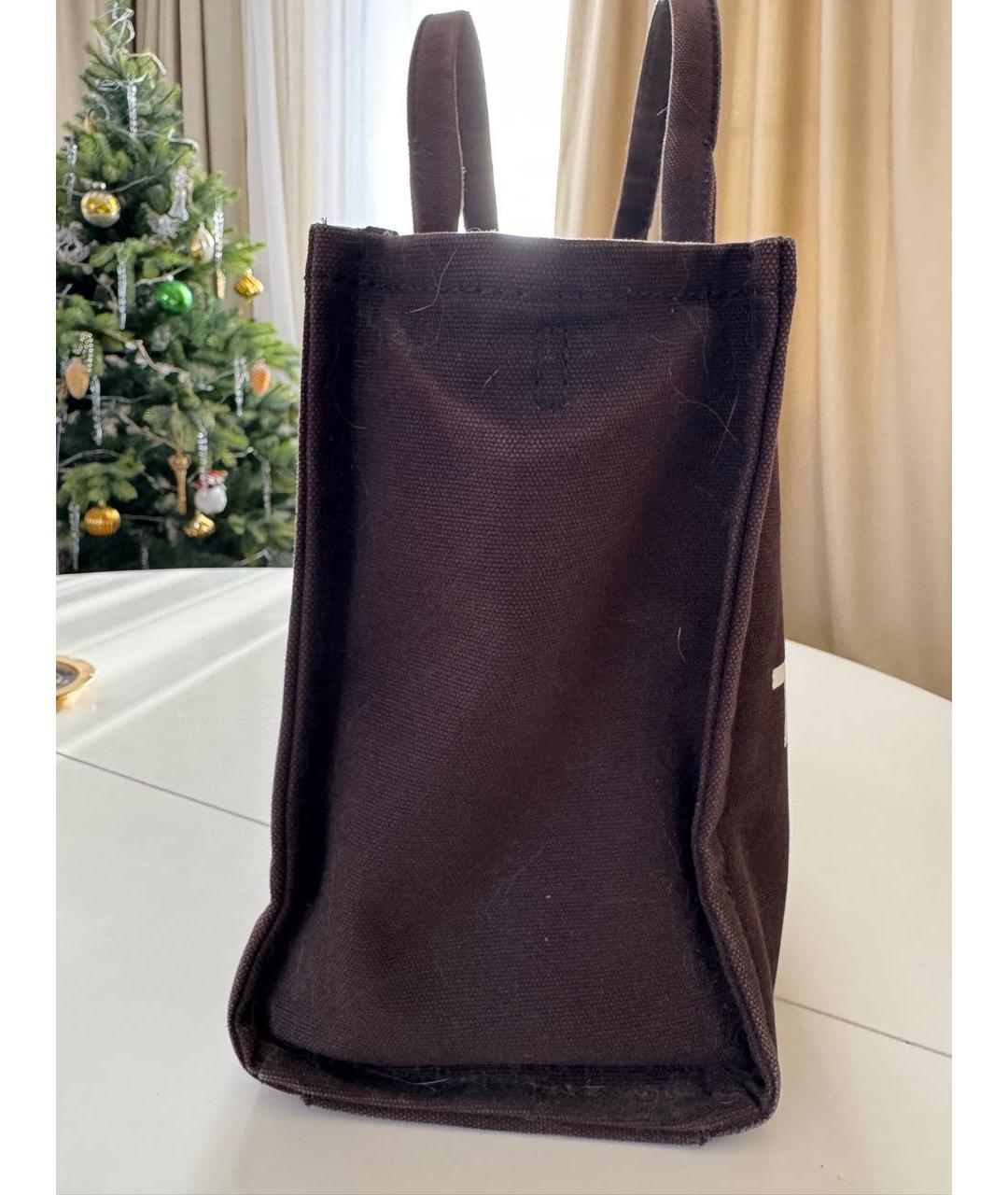 MARC JACOBS Черная хлопковая сумка тоут, фото 5