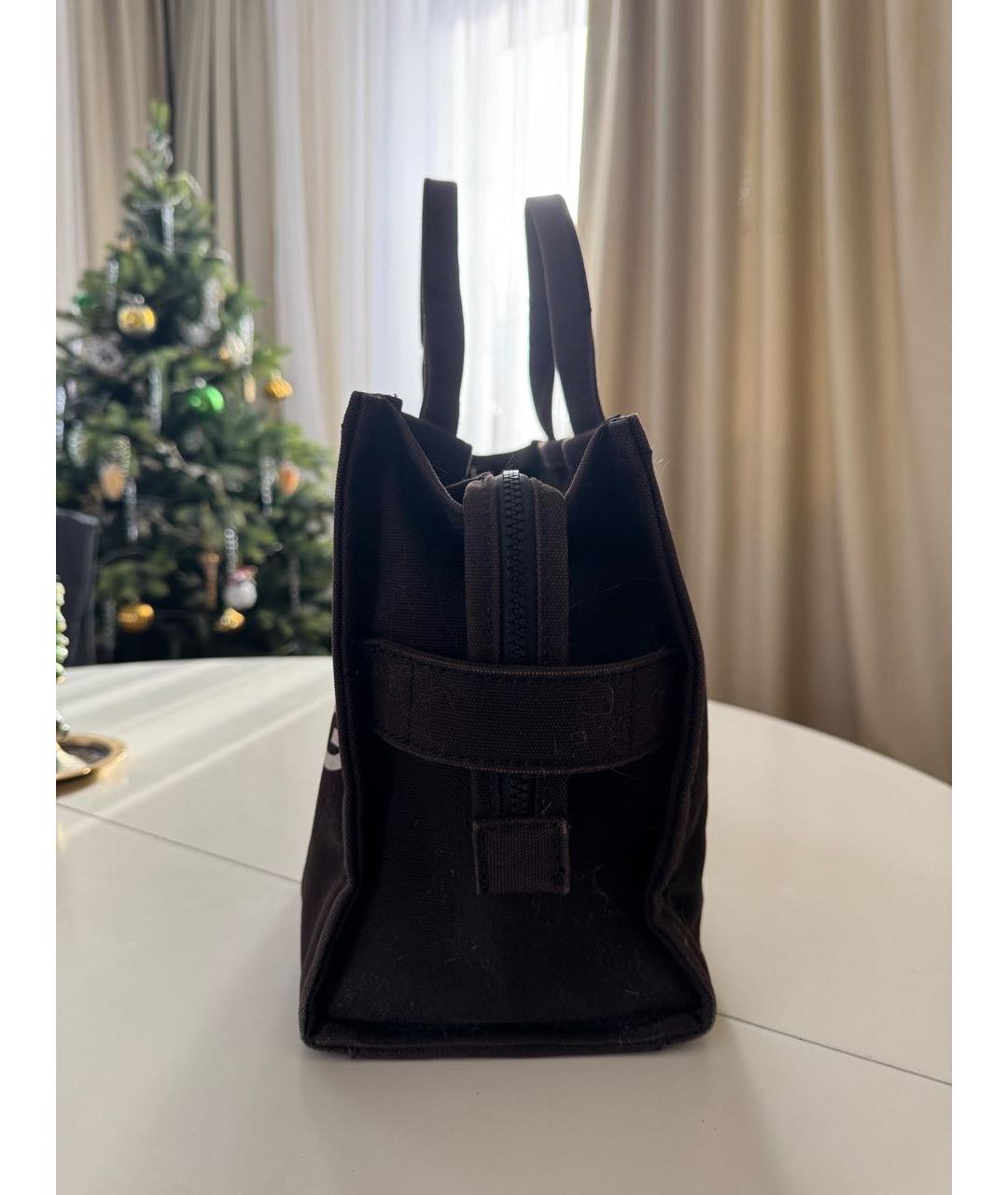 MARC JACOBS Черная хлопковая сумка тоут, фото 2