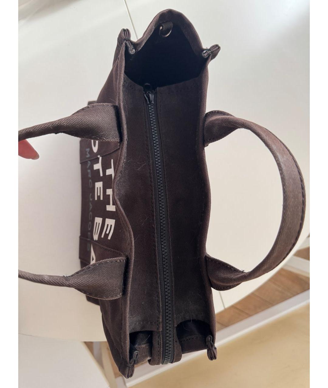 MARC JACOBS Черная хлопковая сумка тоут, фото 4