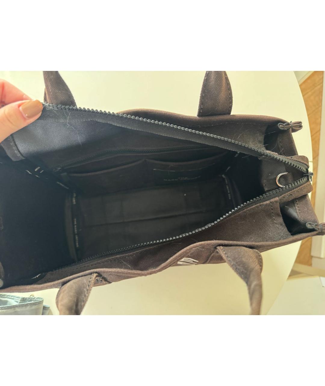 MARC JACOBS Черная хлопковая сумка тоут, фото 6