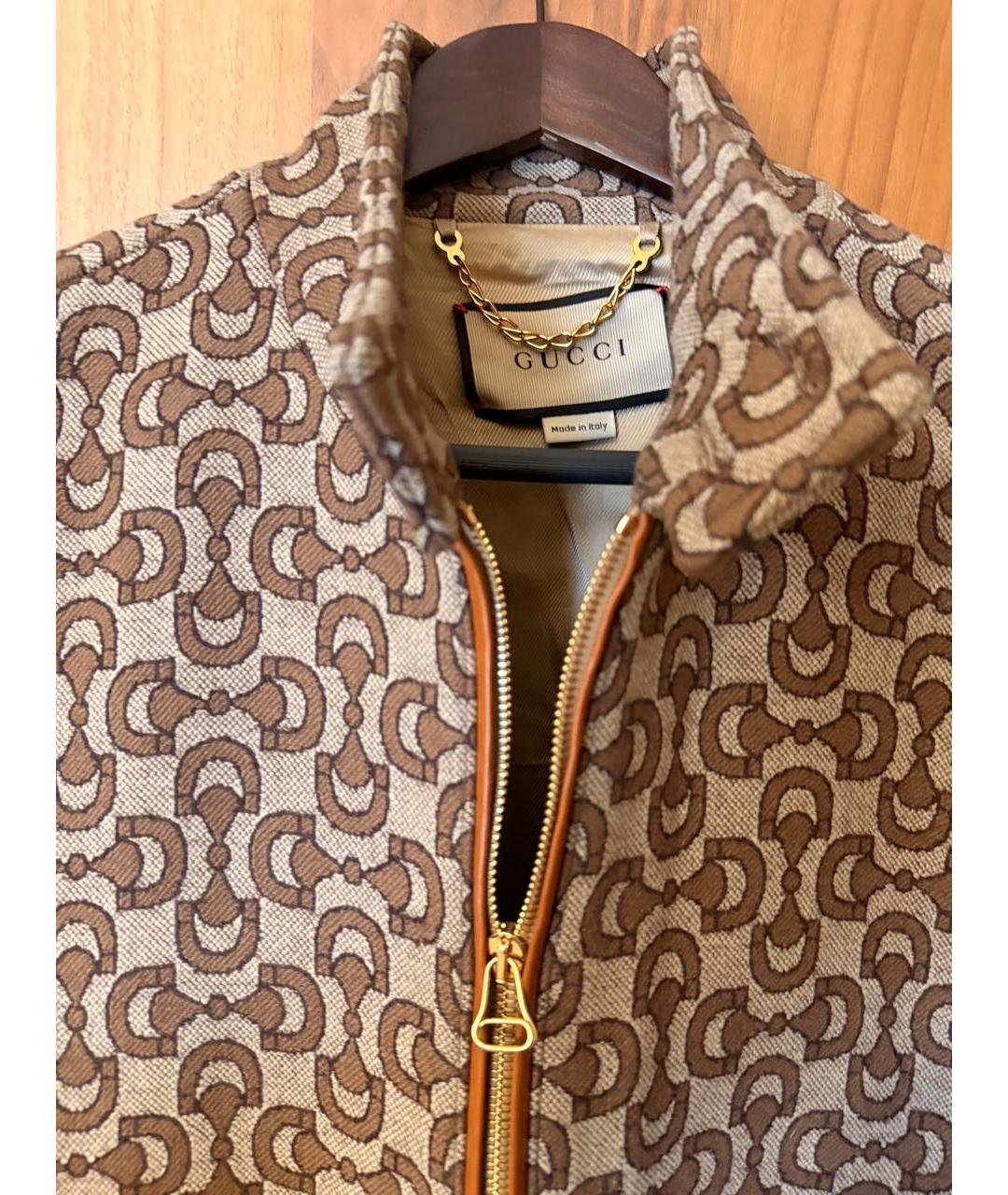 GUCCI Коричневая шерстяная куртка, фото 3