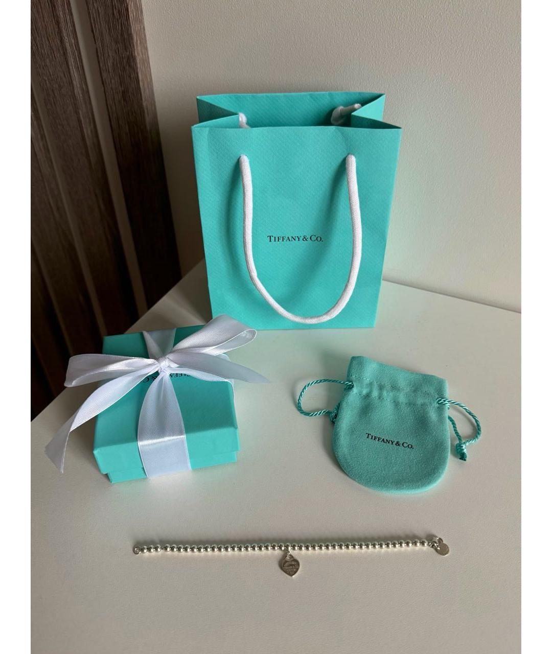 TIFFANY&CO Бирюзовый серебряный браслет, фото 3