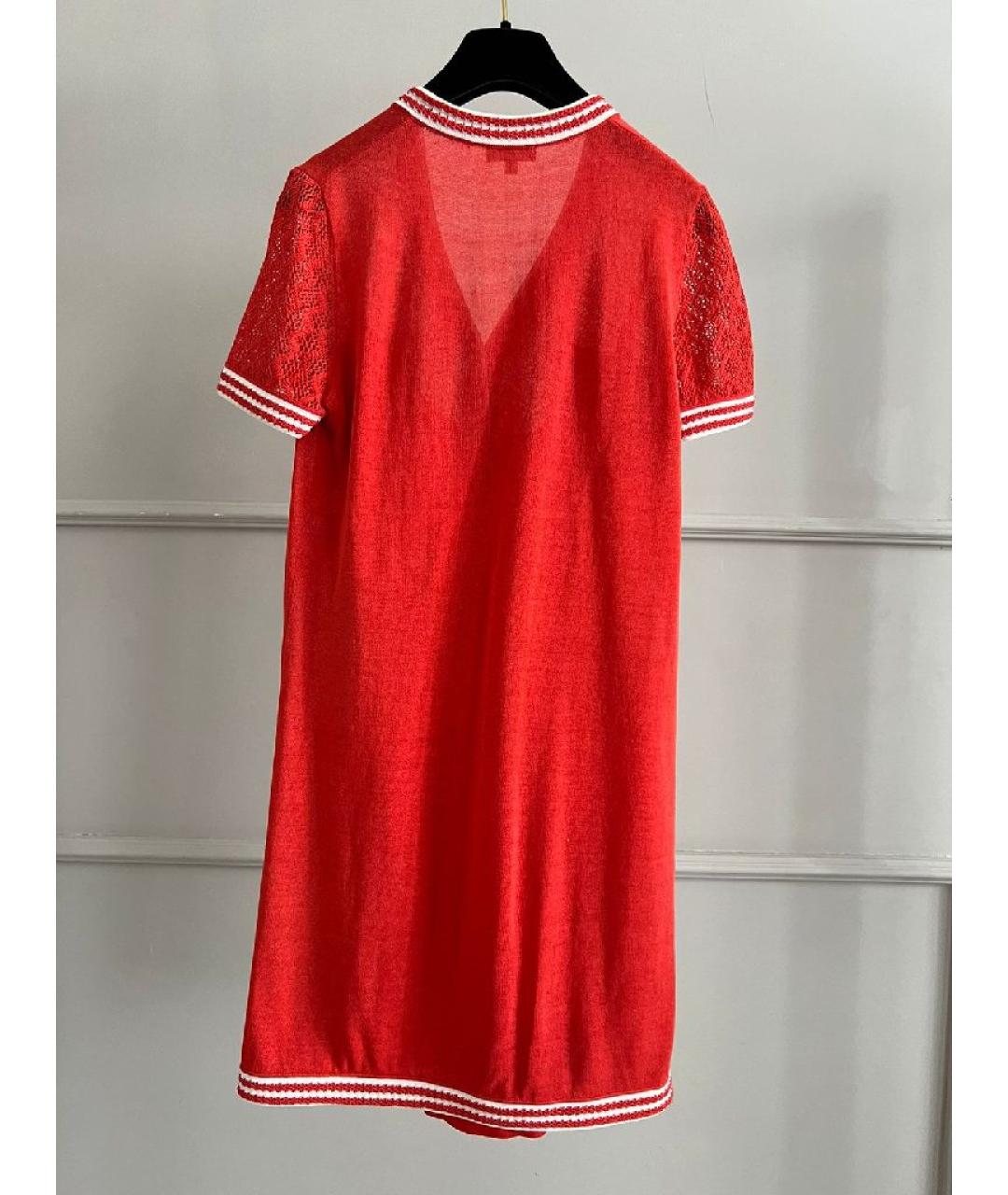 CHANEL Красное повседневное платье, фото 3