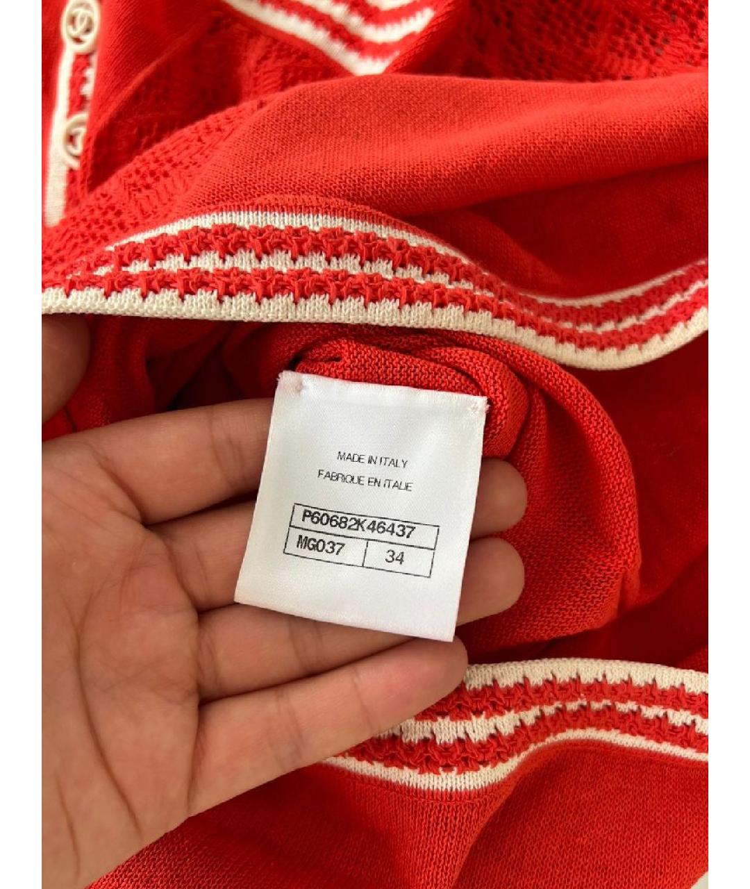 CHANEL Красное повседневное платье, фото 5