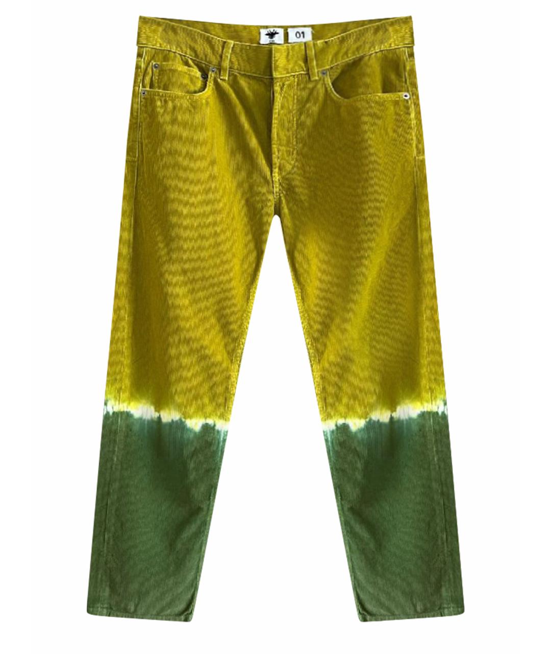 CHRISTIAN DIOR Желтые бриджи, фото 1