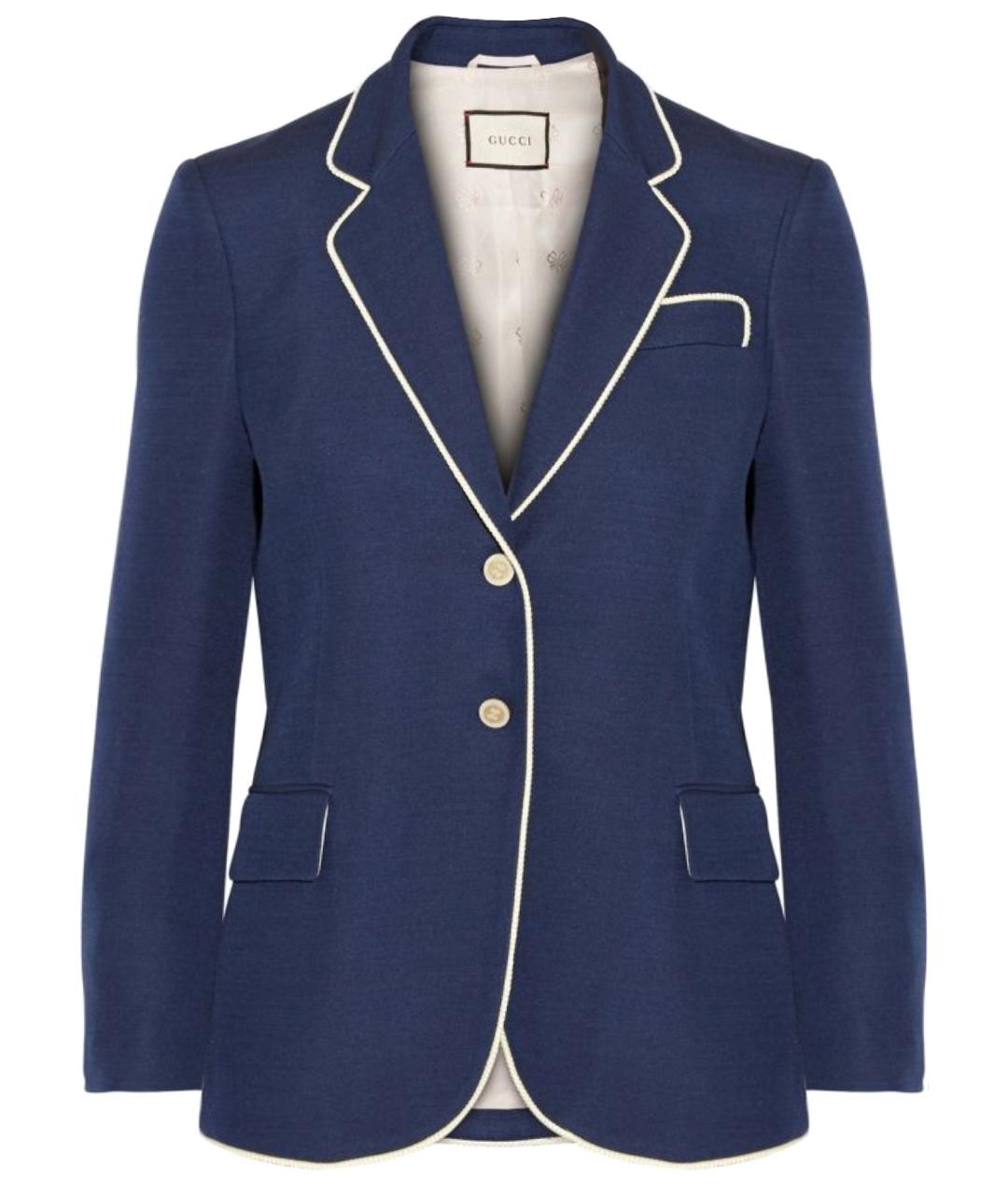 GUCCI Синий жакет/пиджак, фото 1
