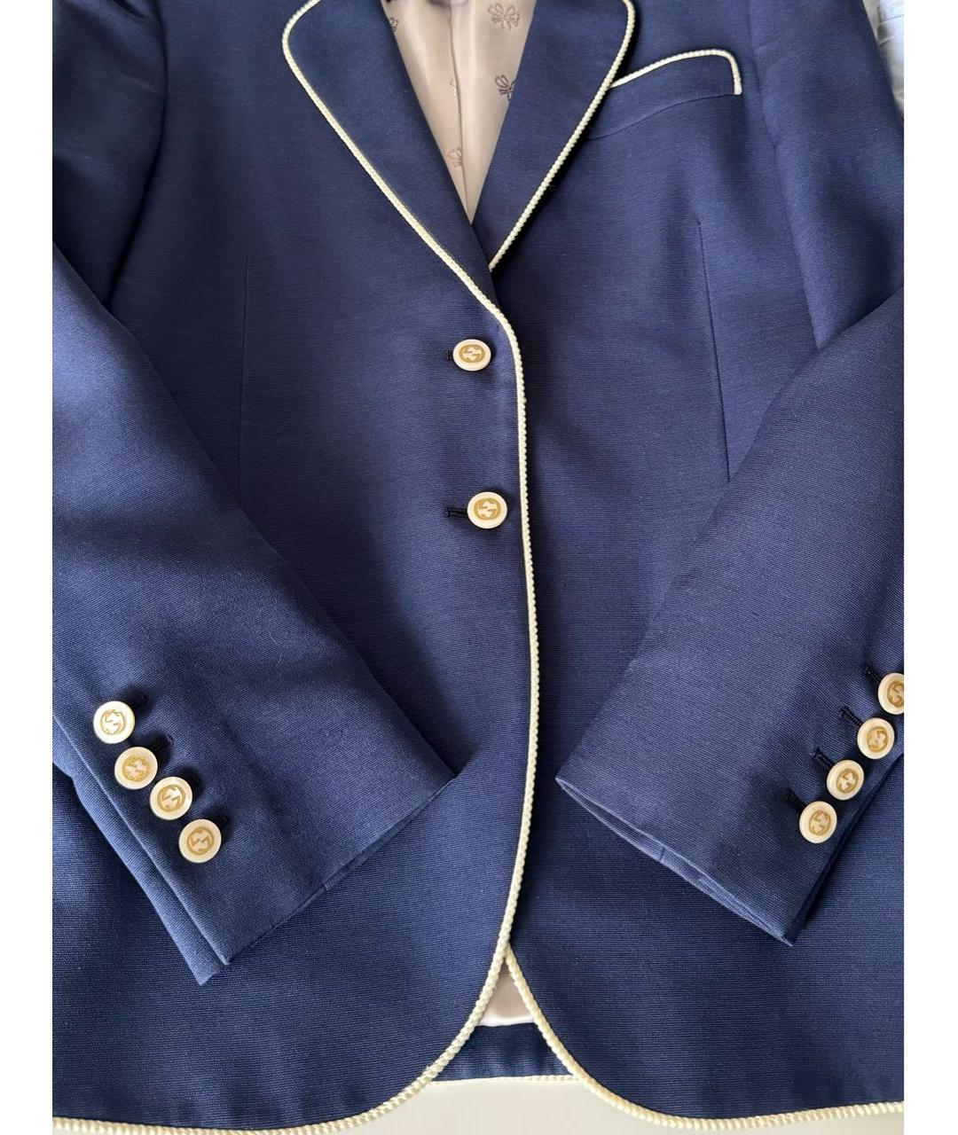 GUCCI Синий жакет/пиджак, фото 5