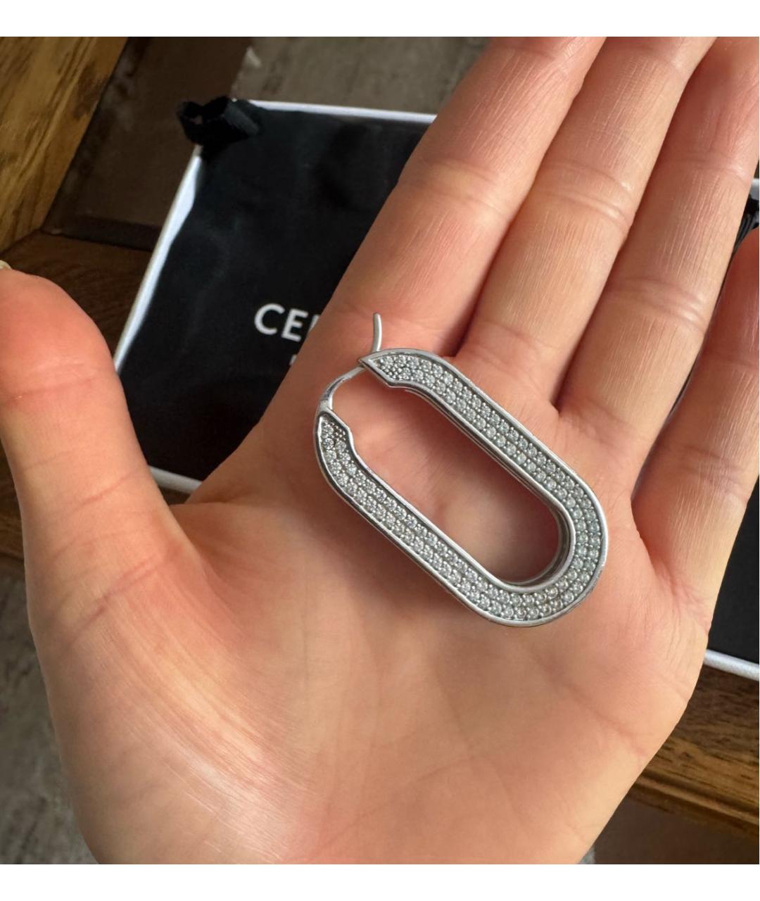 CELINE Серебряные серьги, фото 3