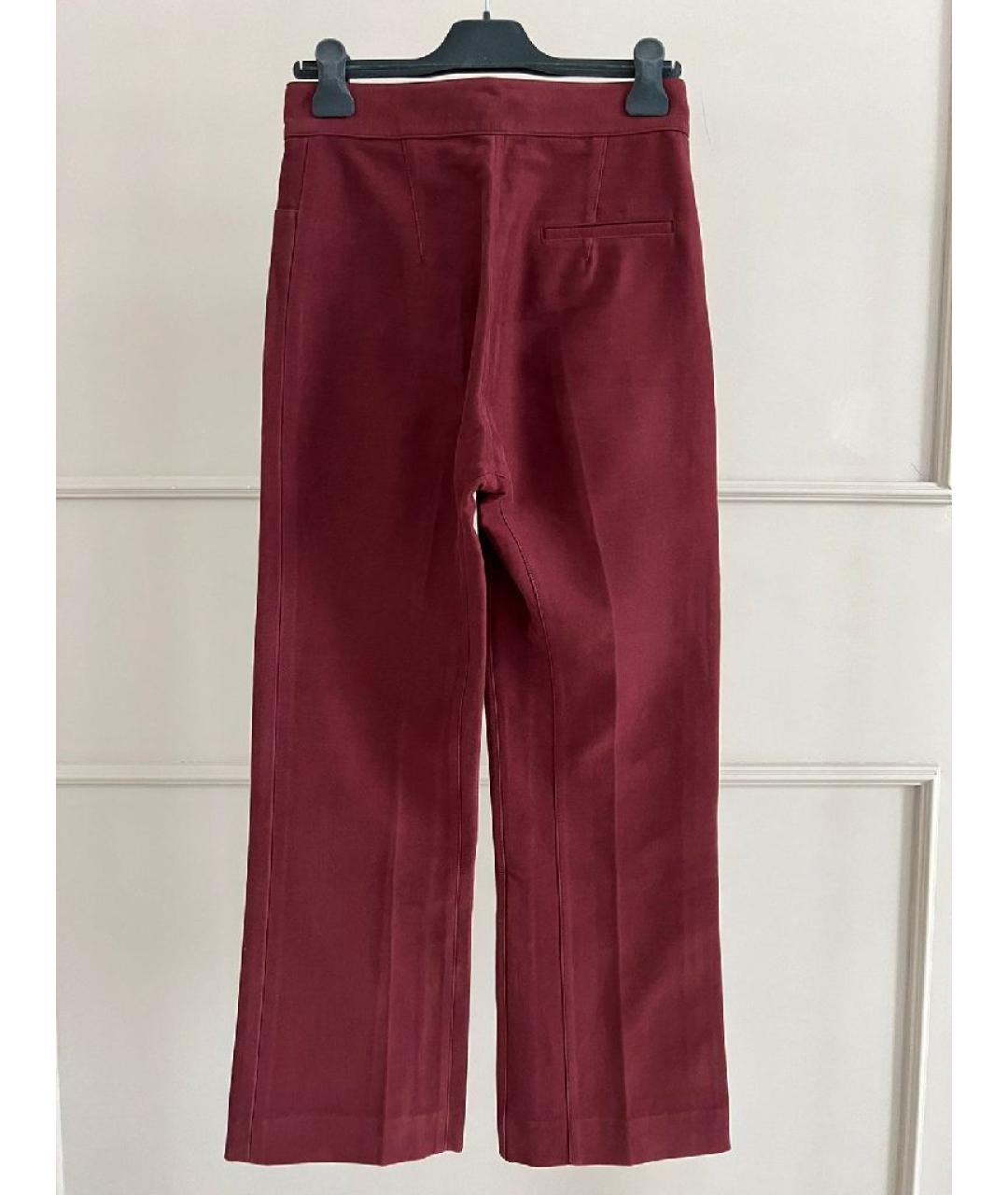 CELINE Бордовые брюки узкие, фото 3