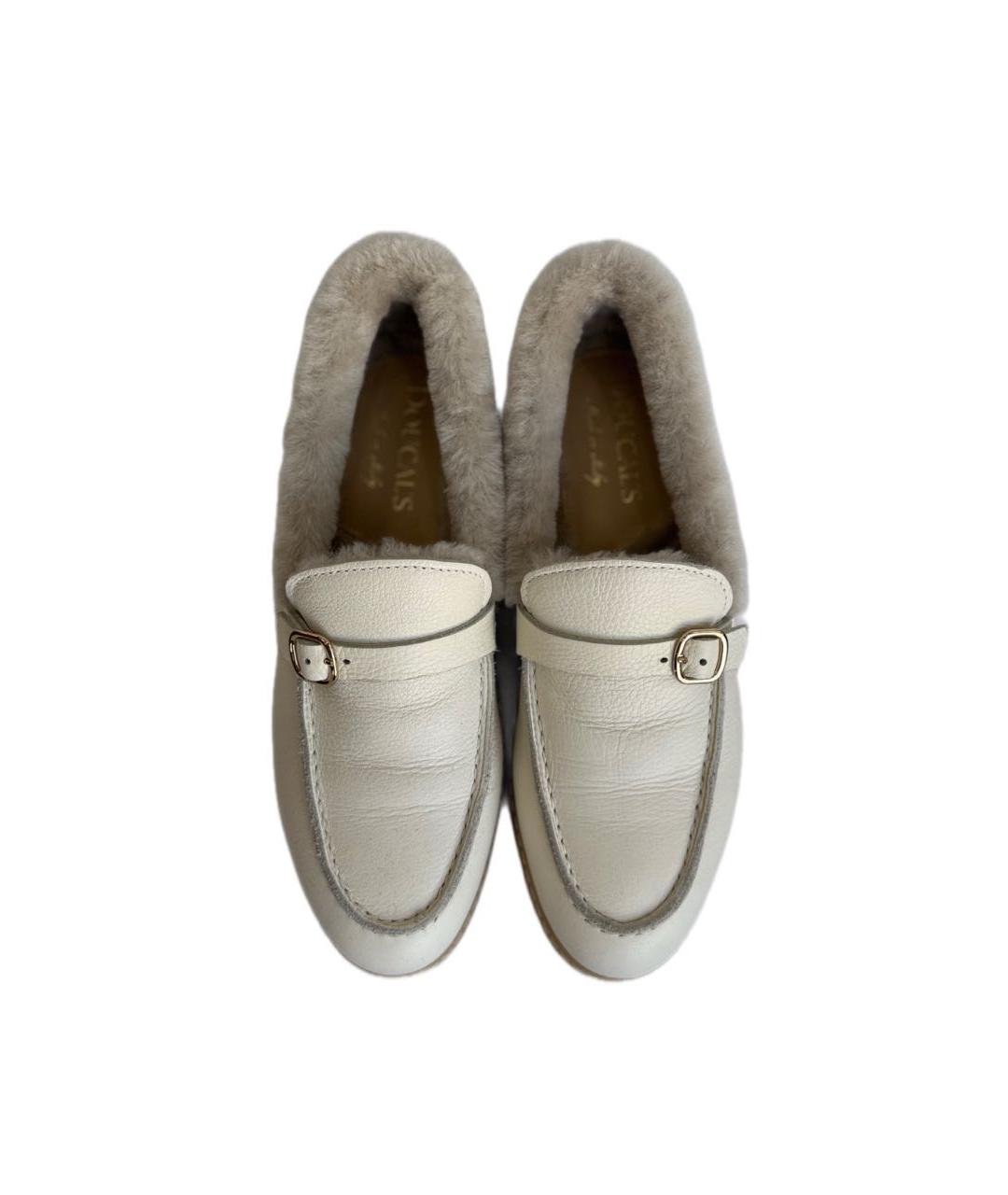 DOUCAL'S Белые кожаные лоферы, фото 3