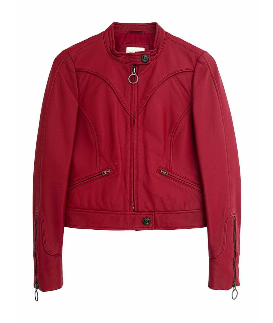 PINKO Красная кожаная куртка, фото 1