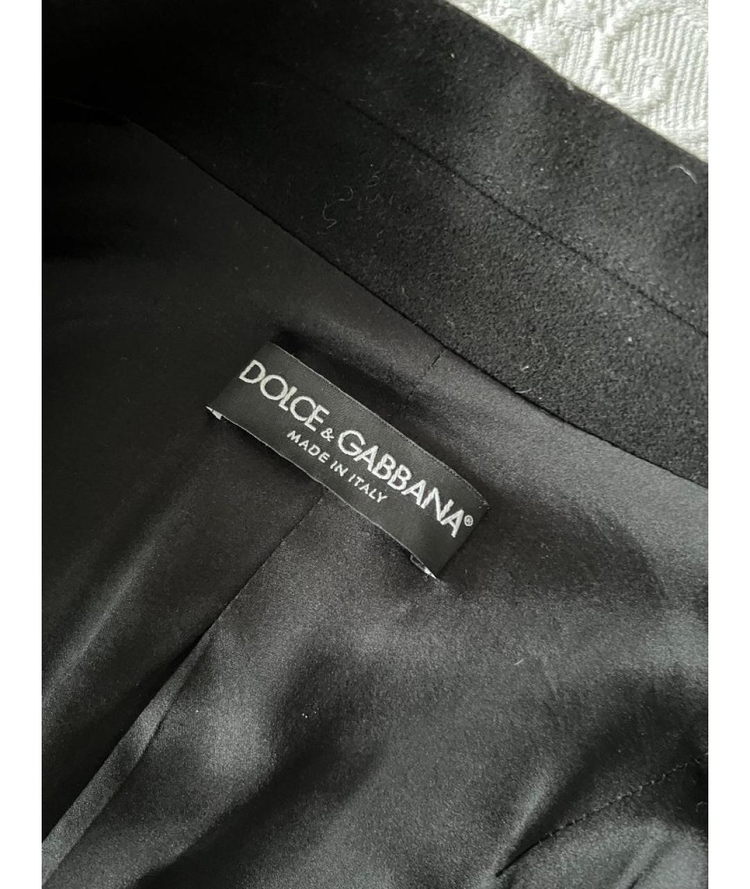 DOLCE&GABBANA Черное пальто, фото 5