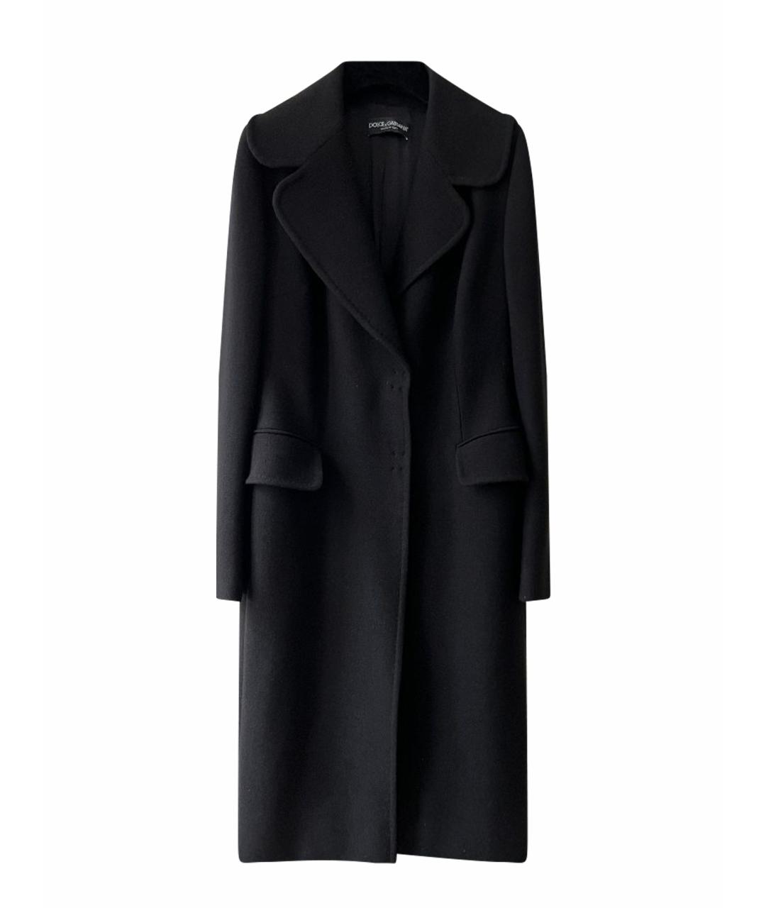 DOLCE&GABBANA Черное пальто, фото 1