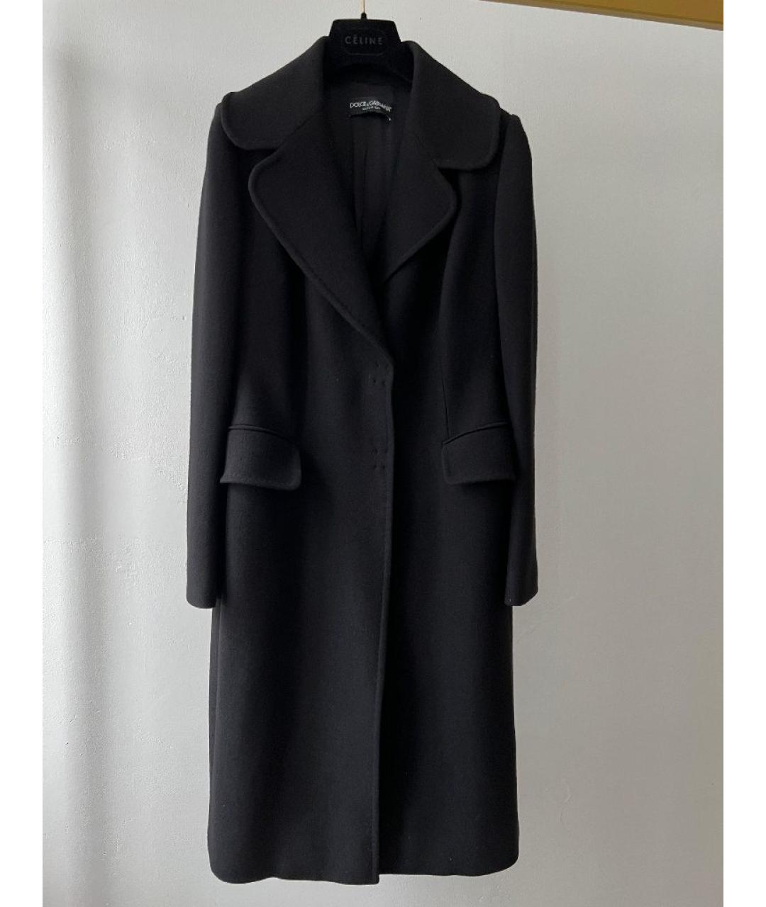 DOLCE&GABBANA Черное пальто, фото 8