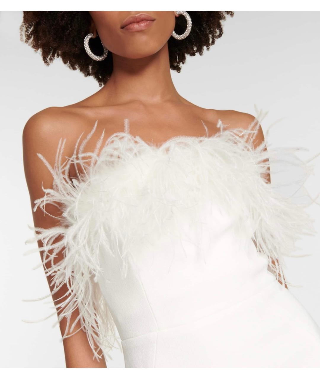 REBECCA VALLANCE Белое полиэстеровое коктейльное платье, фото 4