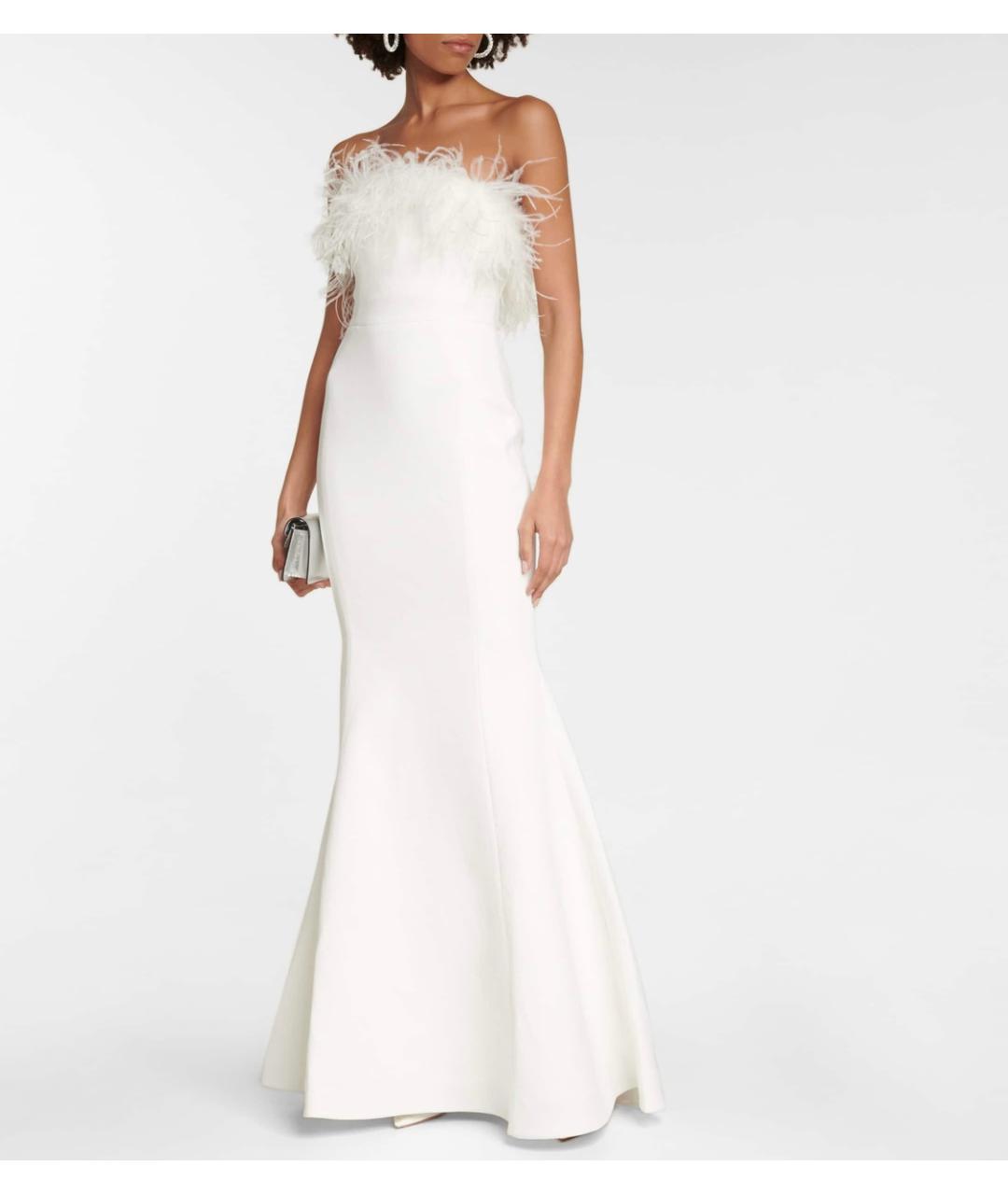 REBECCA VALLANCE Белое полиэстеровое коктейльное платье, фото 2