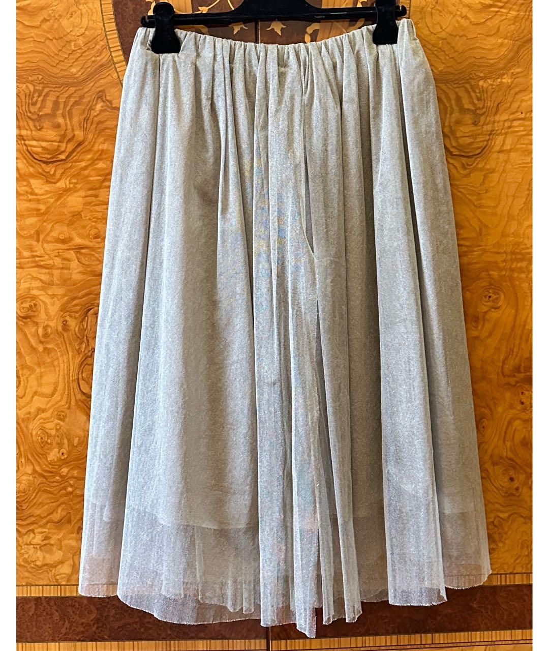 BRUNELLO CUCINELLI Бежевая сетчатая юбка миди, фото 2