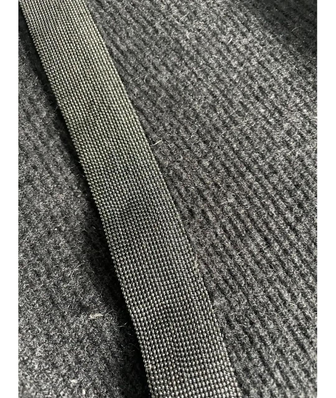 BRUNELLO CUCINELLI Антрацитовое шерстяное повседневное платье, фото 4