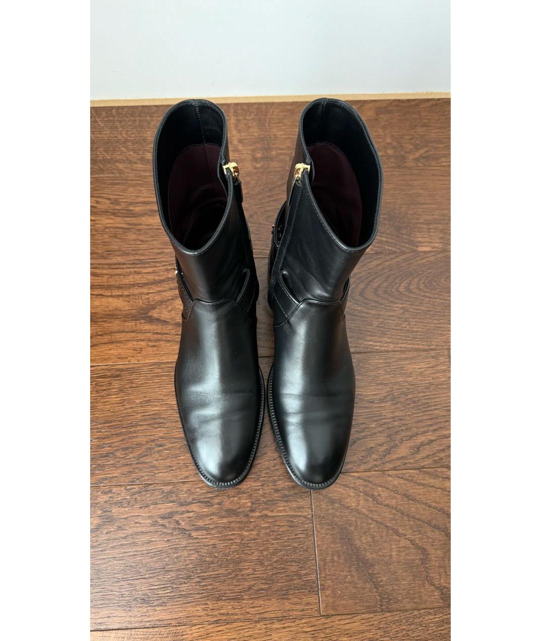 CHANEL Черные кожаные полусапоги, фото 3