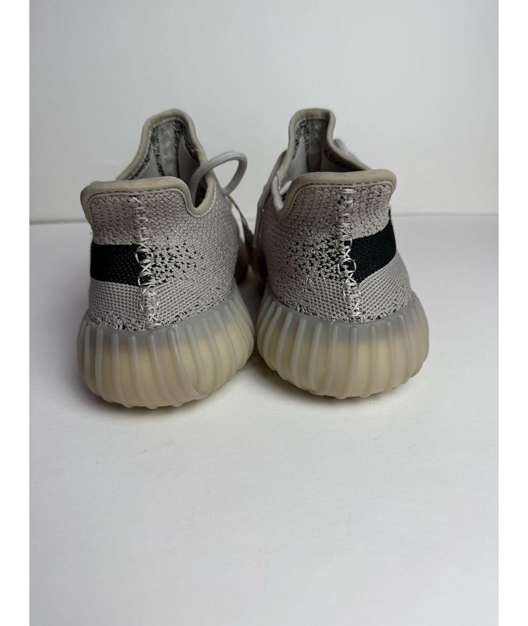 ADIDAS YEEZY Бежевые текстильные низкие кроссовки / кеды, фото 4