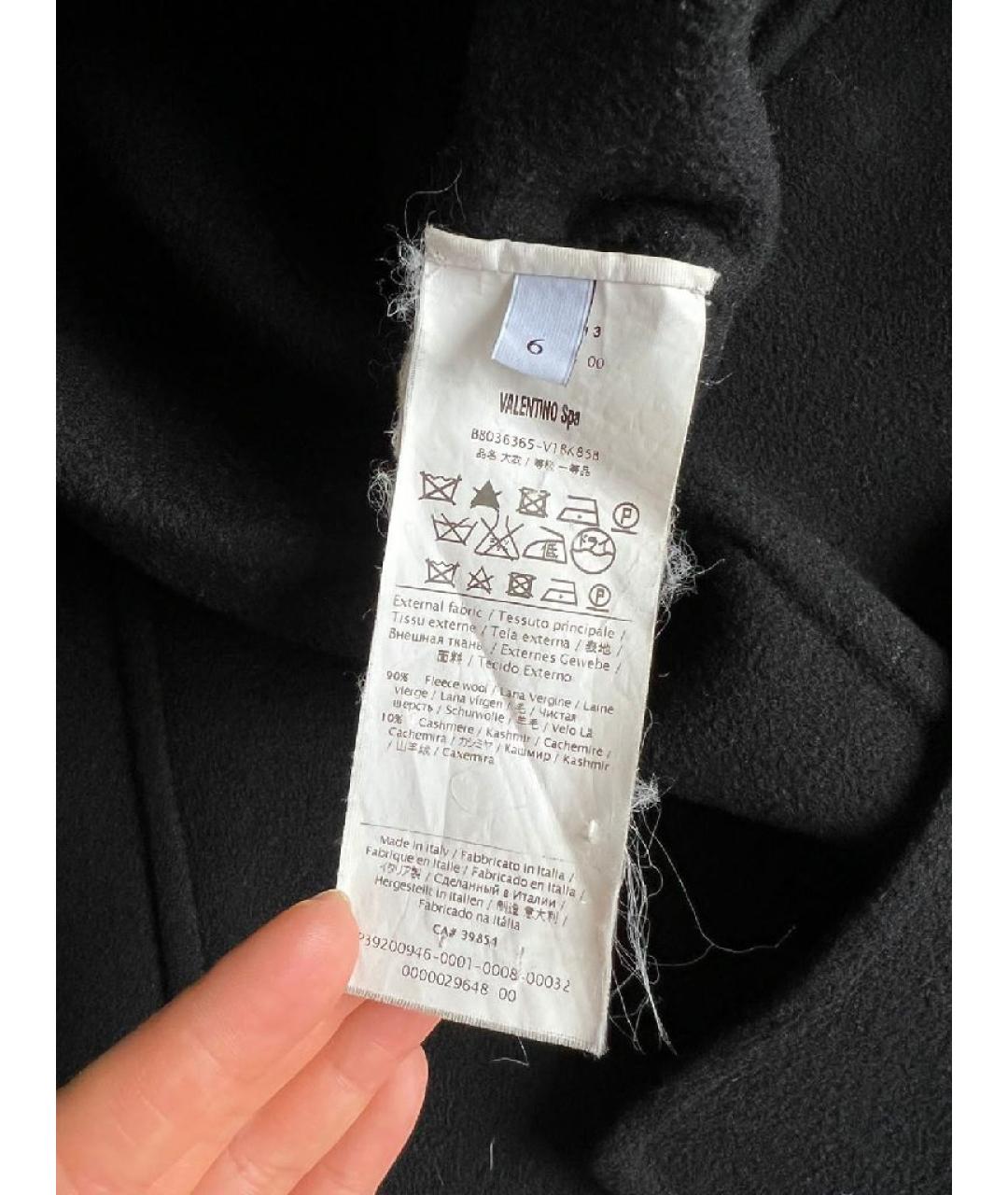 VALENTINO Черное пальто, фото 5