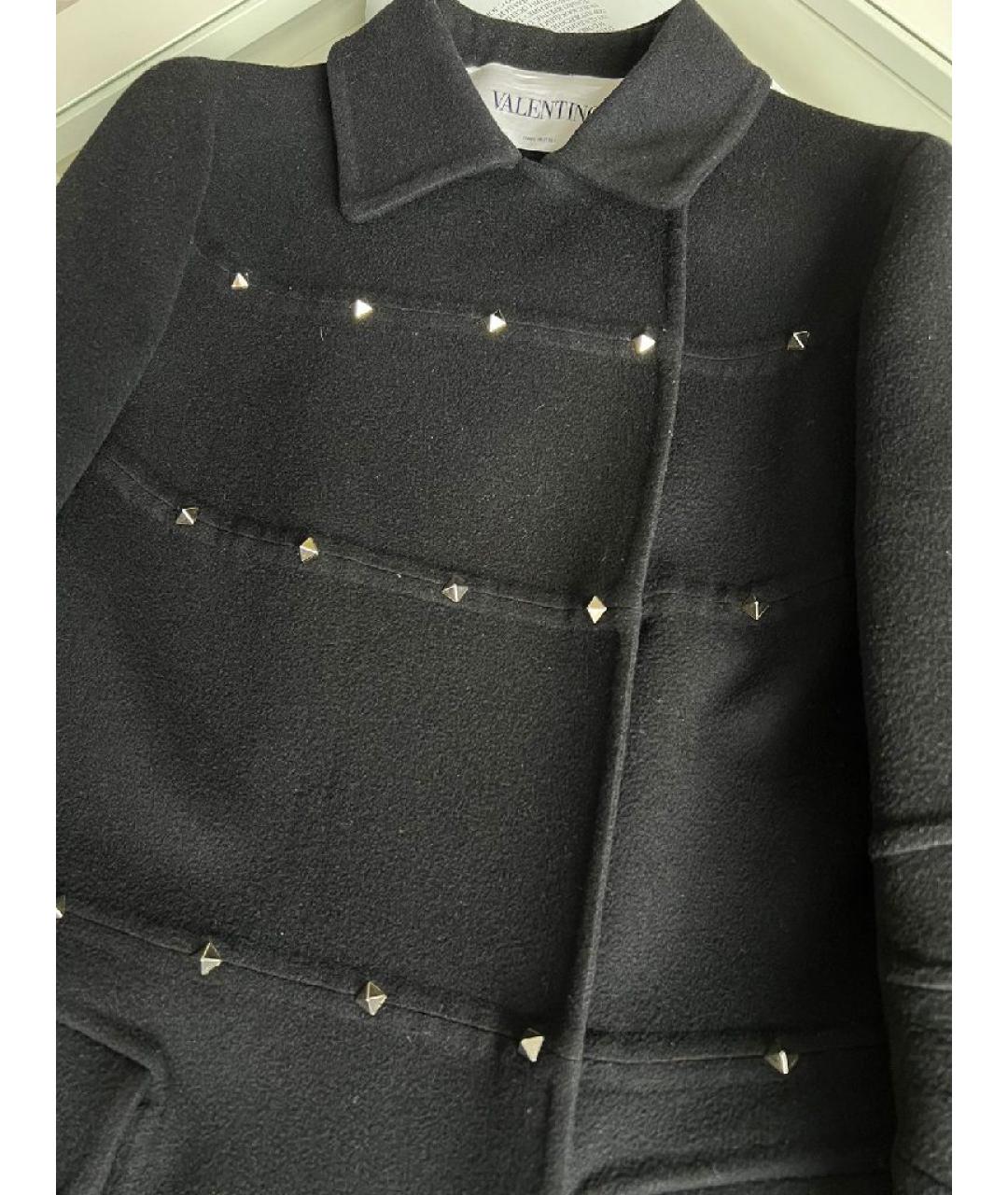 VALENTINO Черное пальто, фото 4