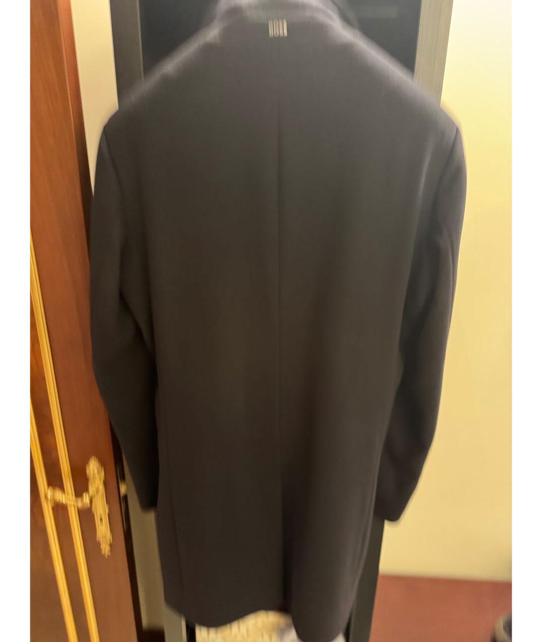 HUGO BOSS Черное шерстяное пальто, фото 3