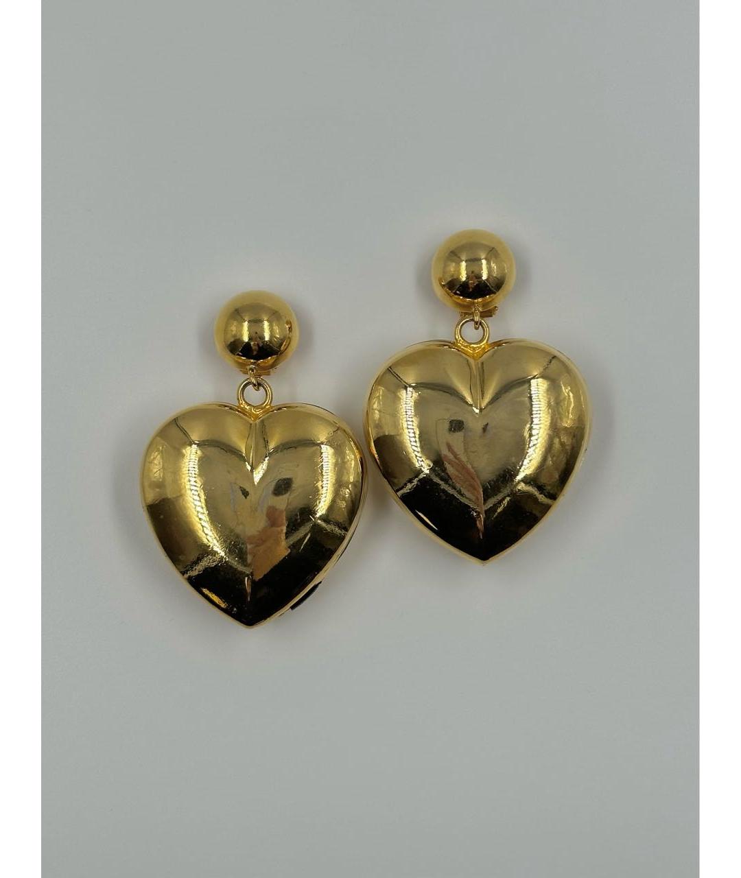 MOSCHINO Золотые позолоченные клипсы, фото 9