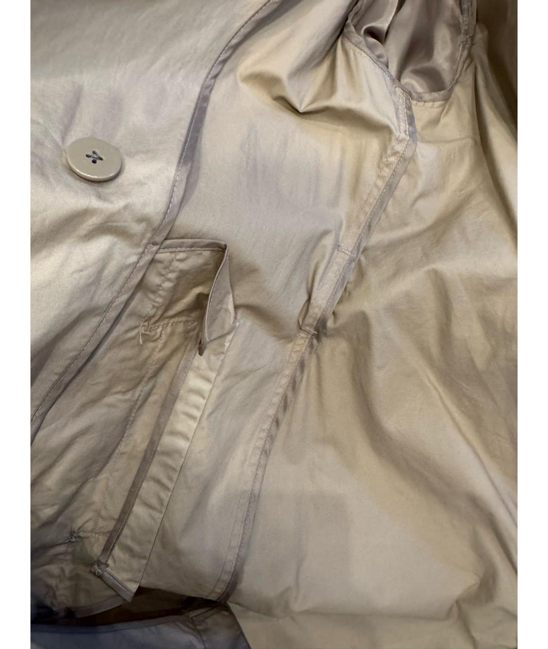 RALPH LAUREN Бежевый хлопковый тренч/плащ, фото 5