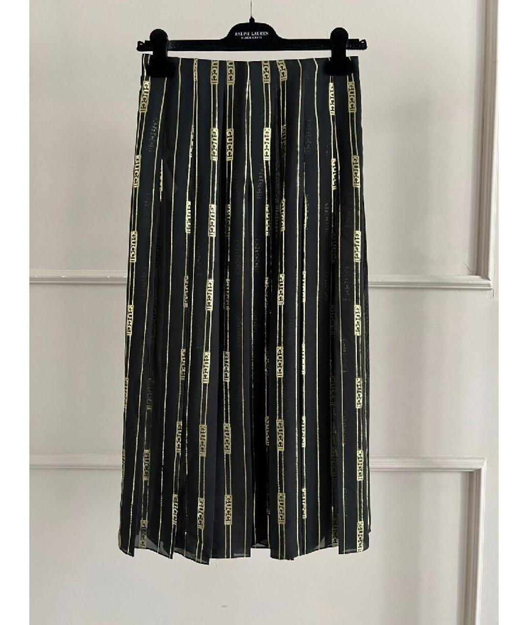 GUCCI Черная юбка макси, фото 8