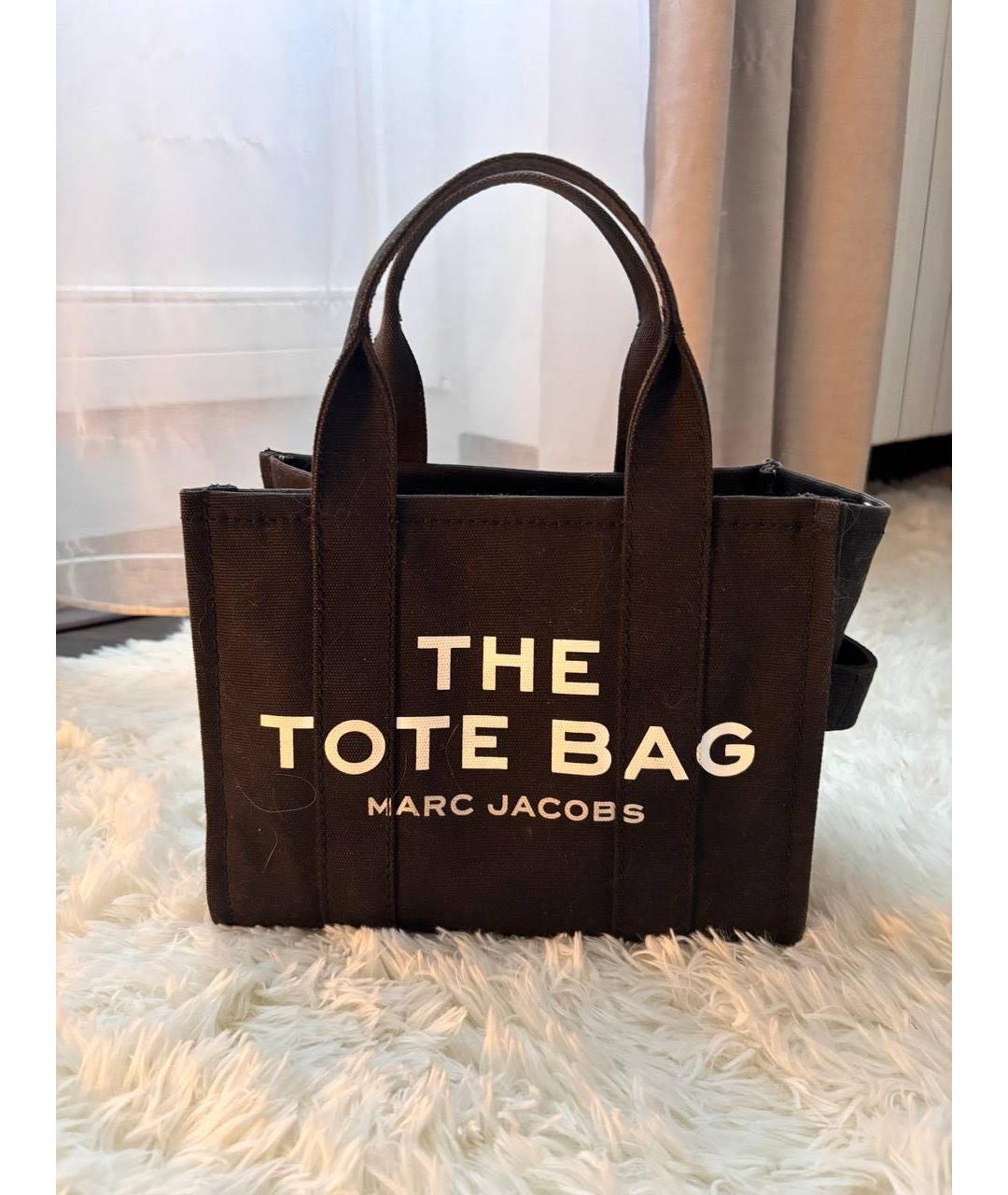 MARC JACOBS Черная тканевая сумка тоут, фото 7