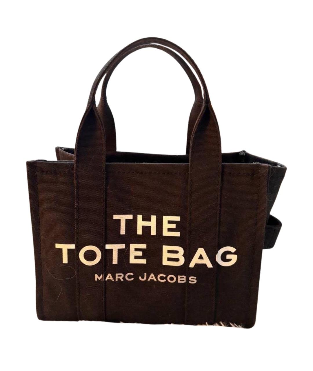 MARC JACOBS Черная тканевая сумка тоут, фото 1