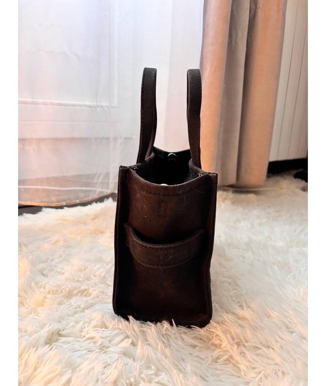 MARC JACOBS Черная тканевая сумка тоут, фото 3