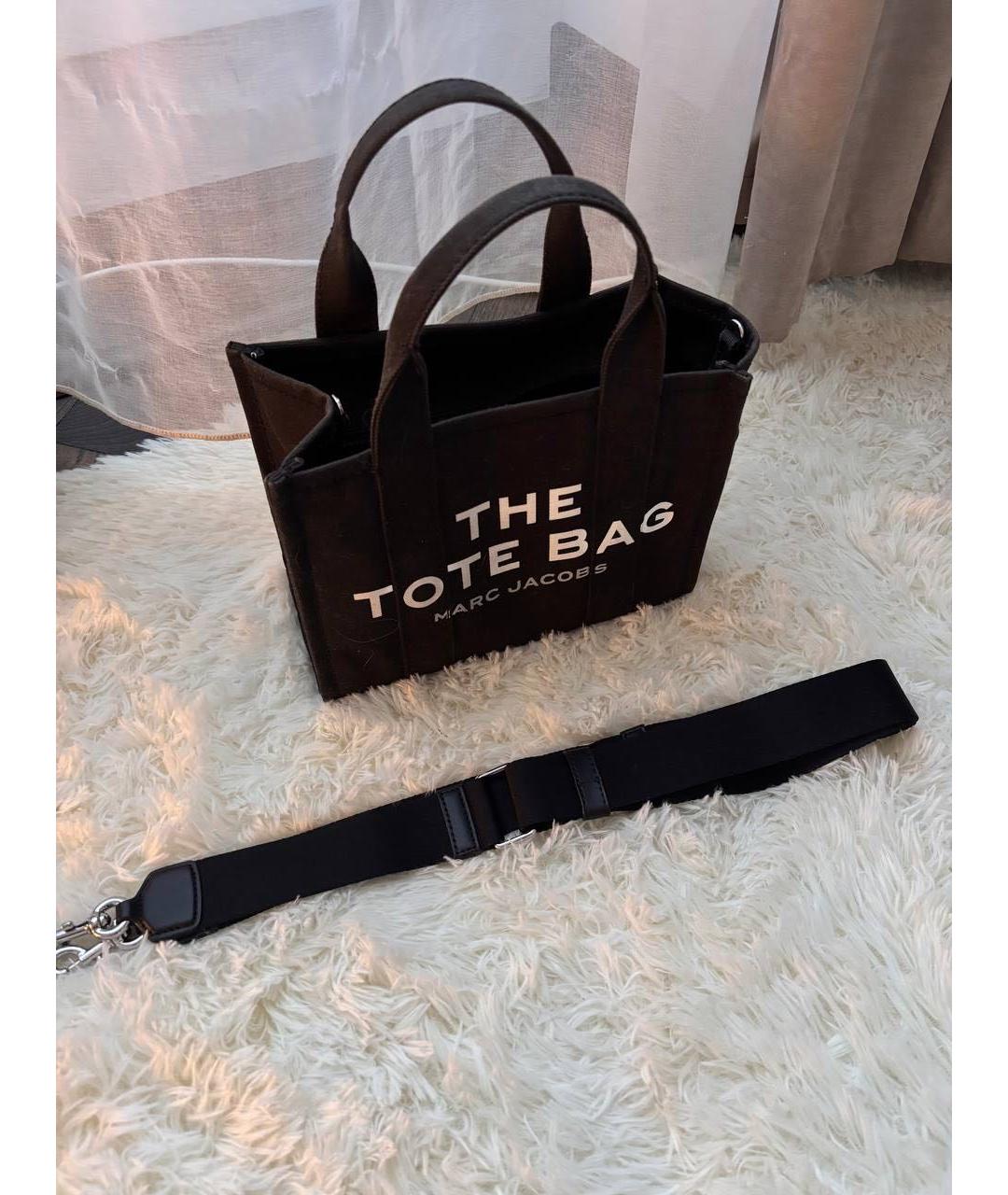 MARC JACOBS Черная тканевая сумка тоут, фото 2