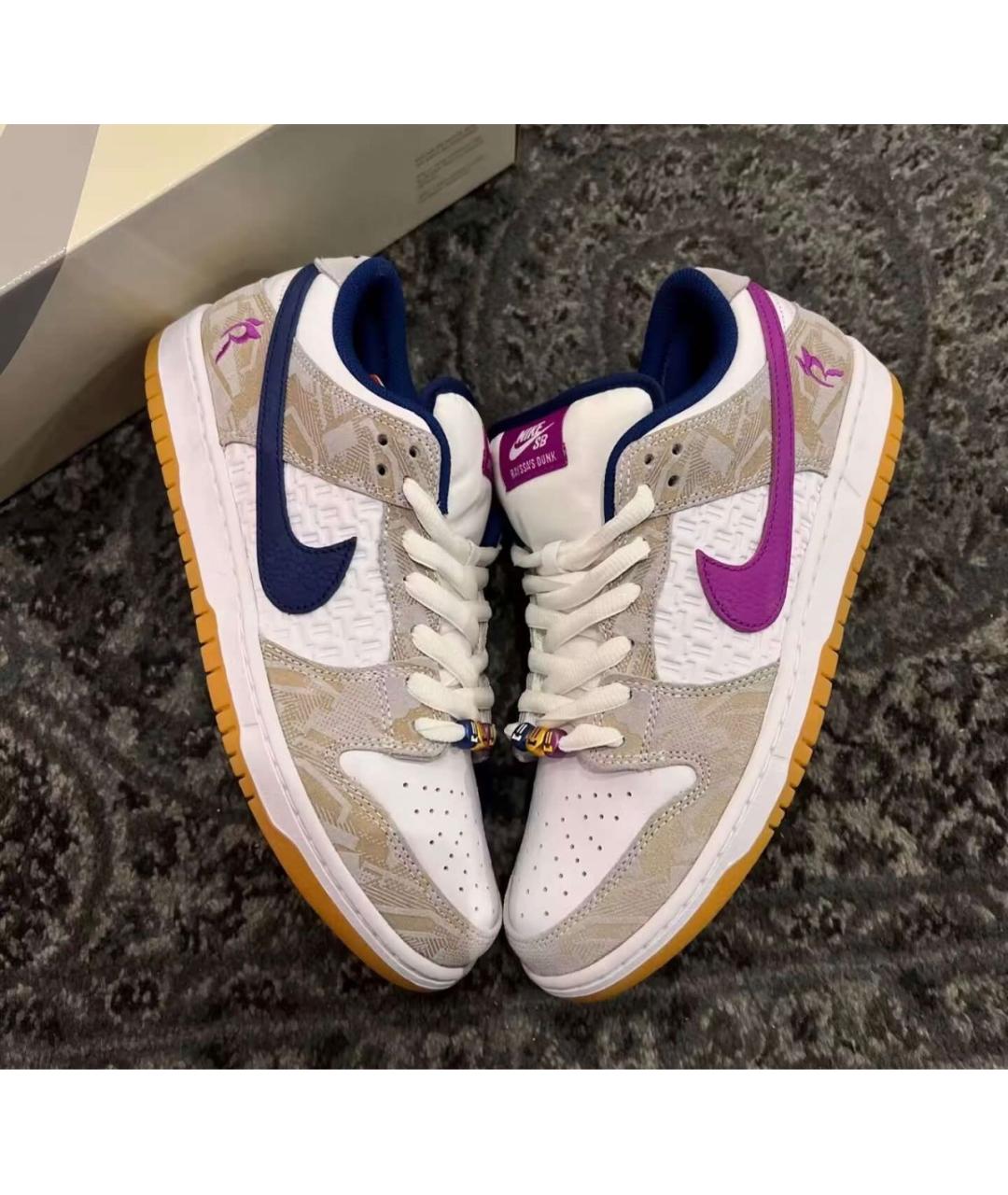 NIKE Бежевые текстильные кроссовки, фото 6