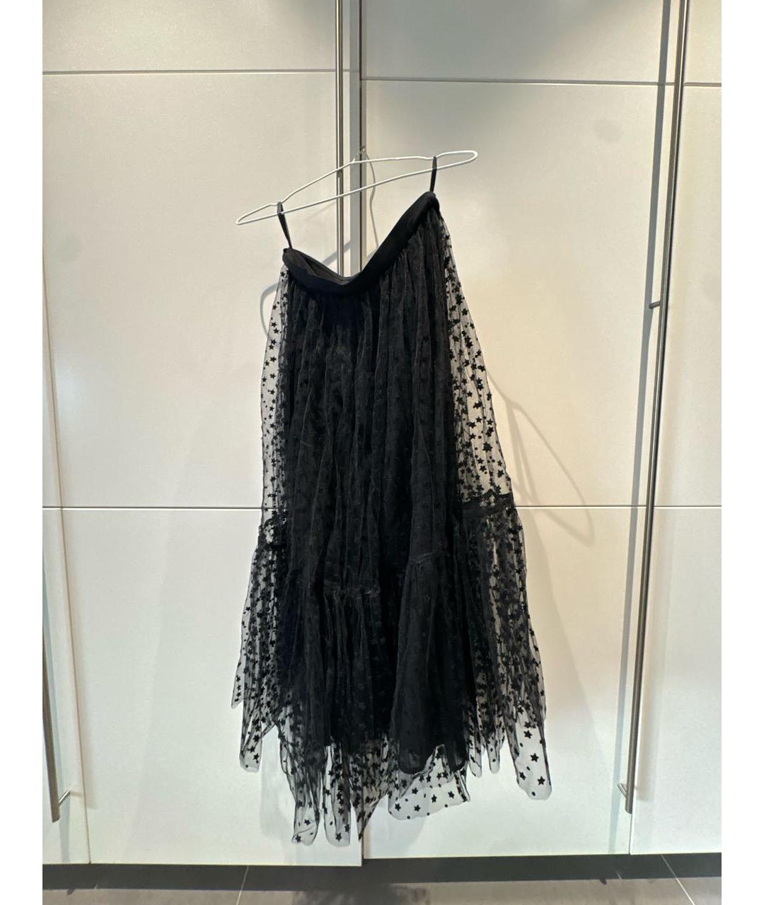 12 STOREEZ Черная полиэстеровая юбка миди, фото 6