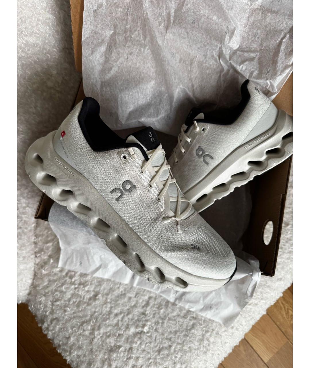 ON Белые текстильные кроссовки, фото 5