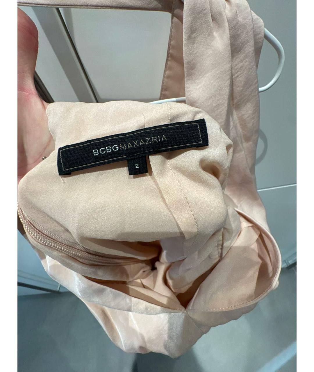 BCBG MAXAZRIA Розовое полиэстеровое вечернее платье, фото 3