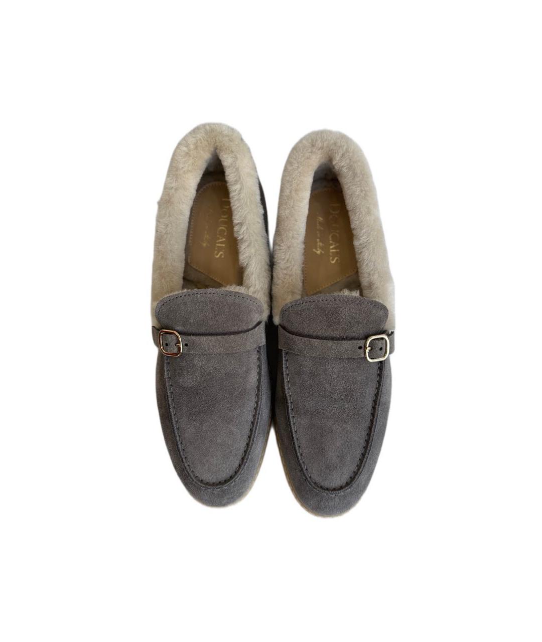 DOUCAL'S Серые замшевые лоферы, фото 3