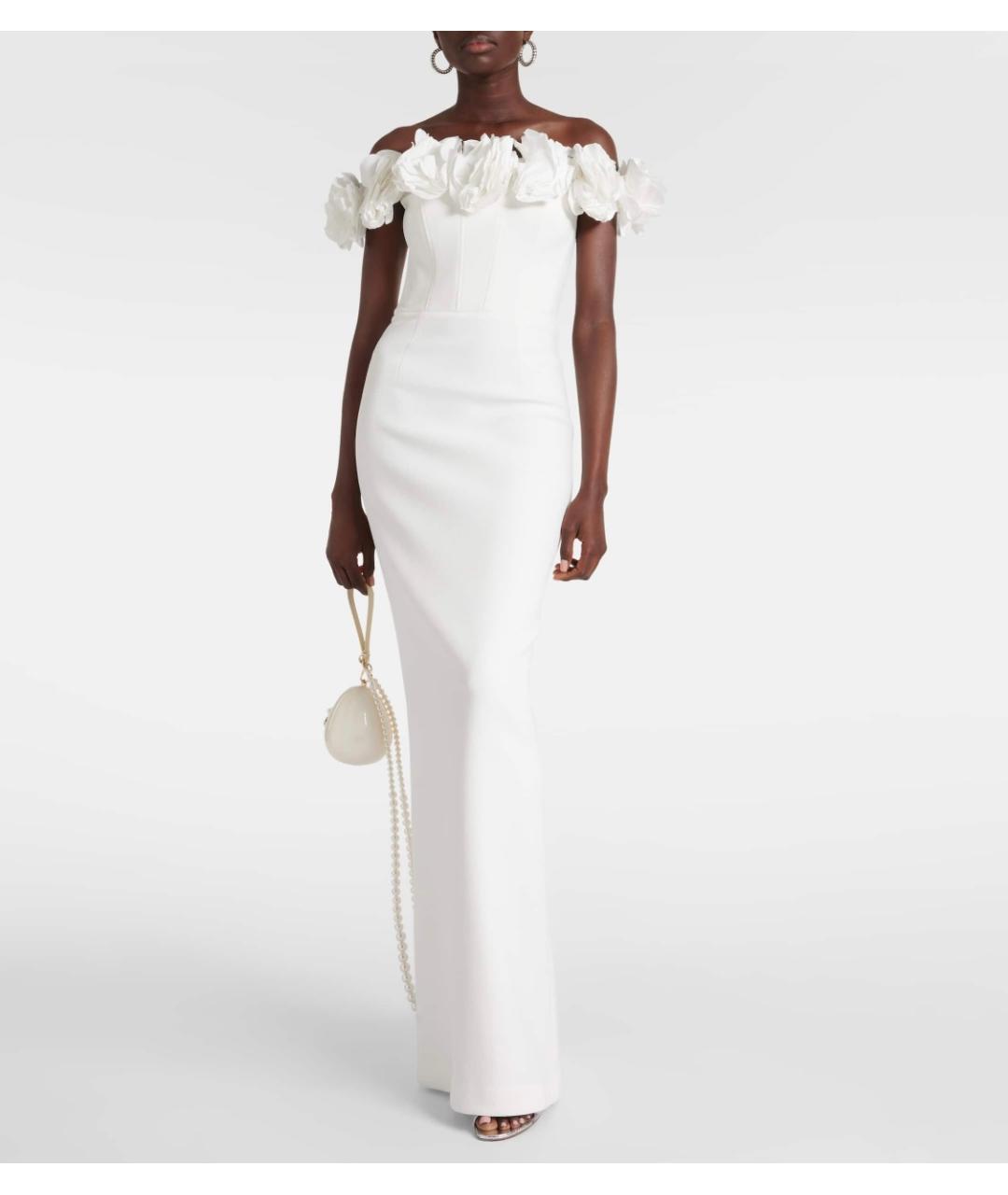 REBECCA VALLANCE Белое полиэстеровое коктейльное платье, фото 2