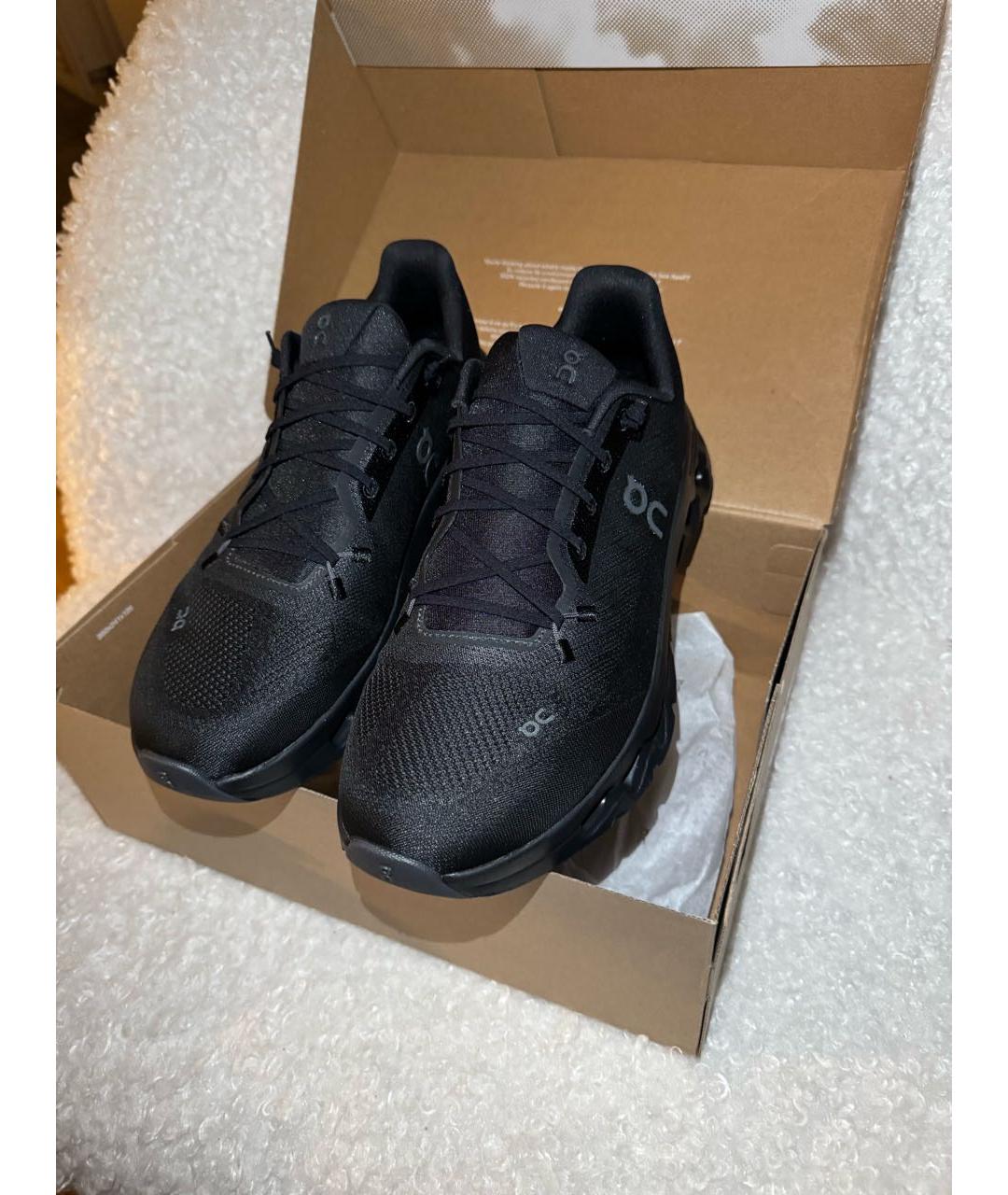 ON Черные текстильные низкие кроссовки / кеды, фото 3