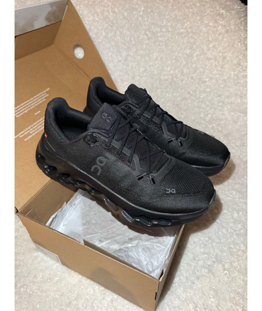 ON Черные текстильные низкие кроссовки / кеды, фото 2