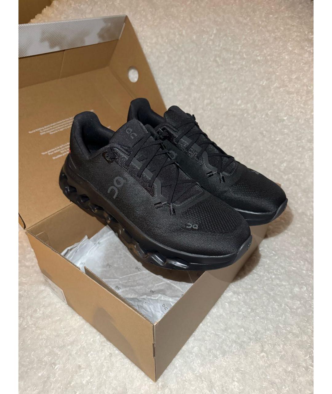 ON Черные текстильные низкие кроссовки / кеды, фото 4