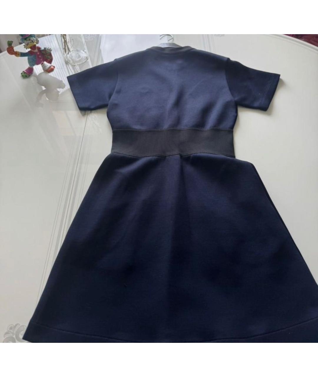 LOUIS VUITTON Темно-синее хлопковое повседневное платье, фото 2