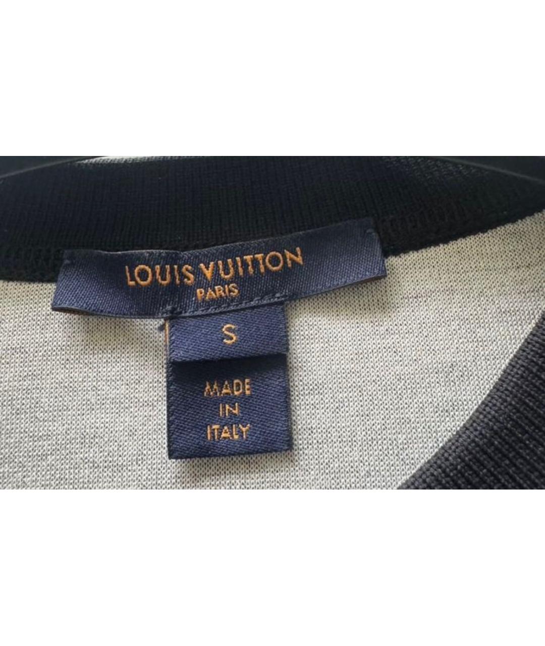 LOUIS VUITTON Темно-синее хлопковое повседневное платье, фото 3